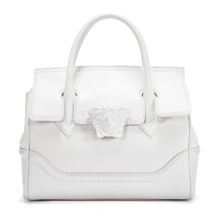 VERSACE/范思哲 女士Palazzo Empire米白色牛皮手提包