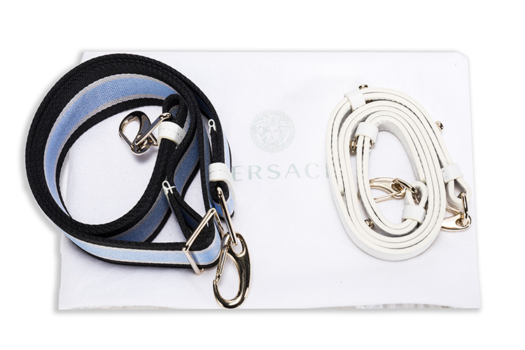 VERSACE/范思哲 女士Palazzo Empire米白色牛皮手提包