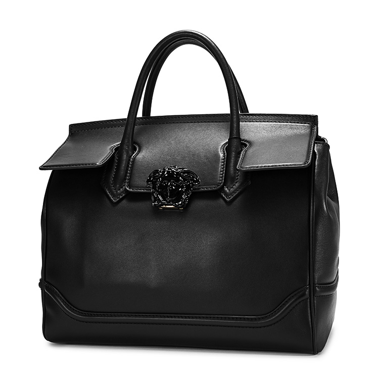 VERSACE/范思哲 女士Palazzo Empire黑色牛皮手提包