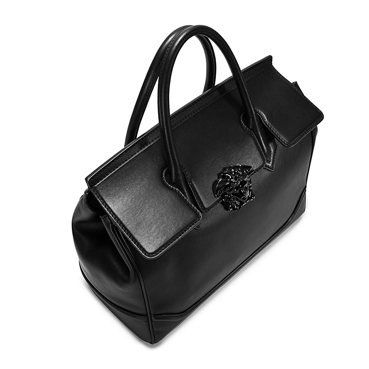 VERSACE/范思哲 女士Palazzo Empire黑色牛皮手提包