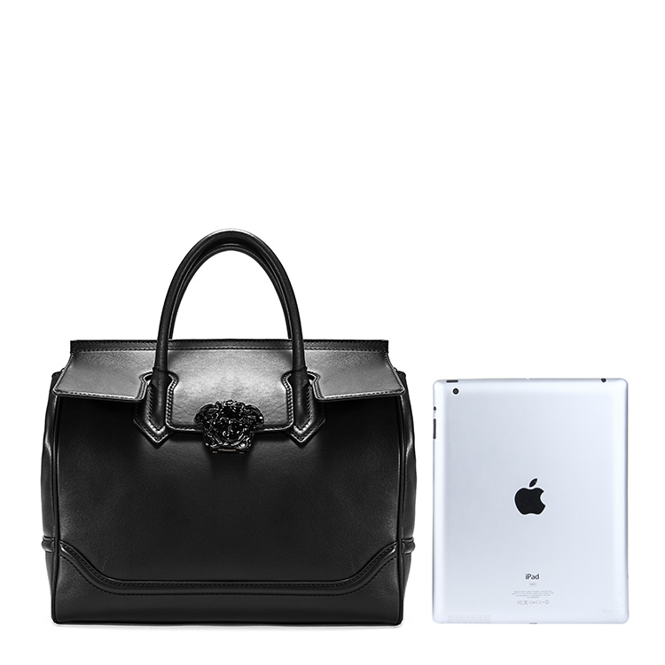 VERSACE/范思哲 女士Palazzo Empire黑色牛皮手提包