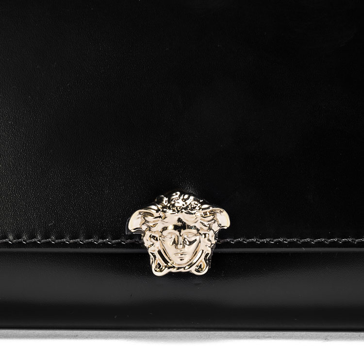 VERSACE/范思哲女士黑色牛皮单肩包