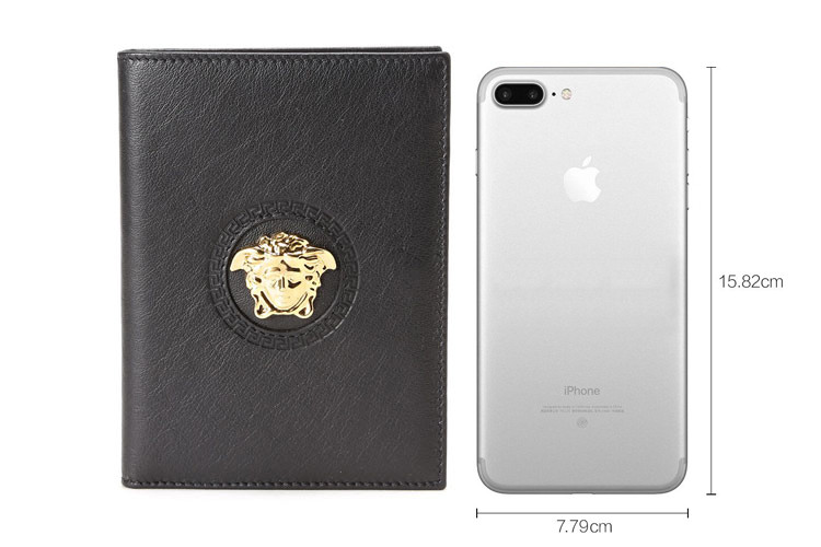 VERSACE/范思哲男士黑色牛皮钱包