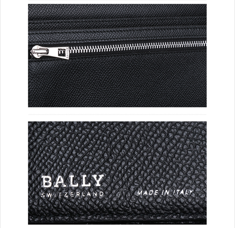 BALLY/巴利男士多色牛皮压纹全拉链手拿包手包长款钱夹 钱包 BALMAN