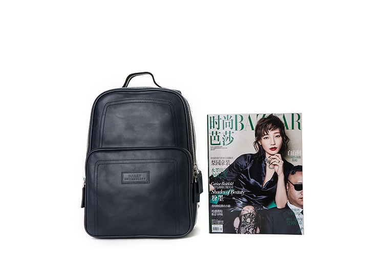 BALLY/巴利 男士牛皮手提双肩包 TRANSFER SM/507 深蓝色