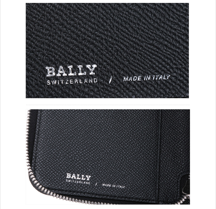 BALLY/巴利男士多色防刮牛皮拉链开合长款钱夹 钱包 长夹BEVYN