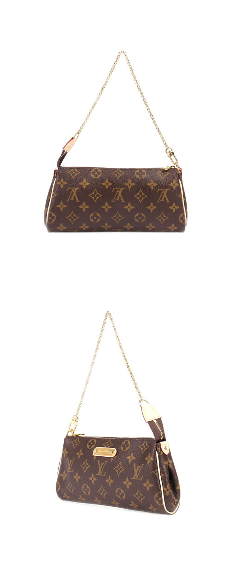Louis Vuitton/路易威登 EVA 女士手提链条斜挎包(配皮肩带） 特价 M95567 帆布/配皮