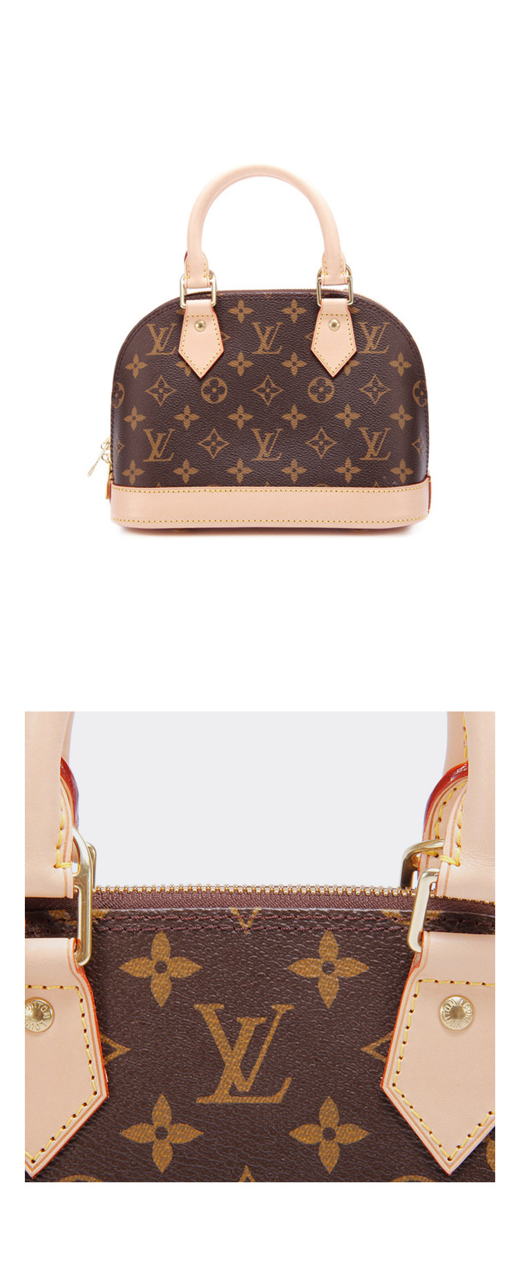 Louis Vuitton/路易威登 爆款经典老花帆布女士Alma BB手提包/斜挎包 m53152