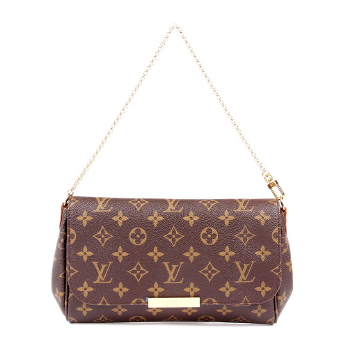 Louis Vuitton/路易威登 FAVORITE Monogram 女士大号链条包（配皮肩带）M40718 帆布/配皮