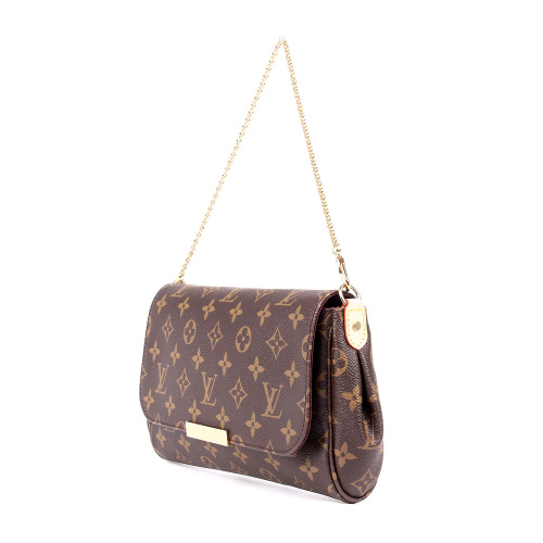Louis Vuitton/路易威登 FAVORITE Monogram 女士大号链条包（配皮肩带）M40718 帆布/配皮