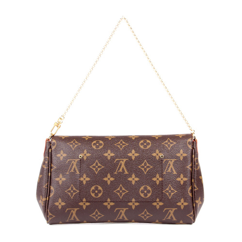 Louis Vuitton/路易威登 FAVORITE Monogram 女士大号链条包（配皮肩带）M40718 帆布/配皮