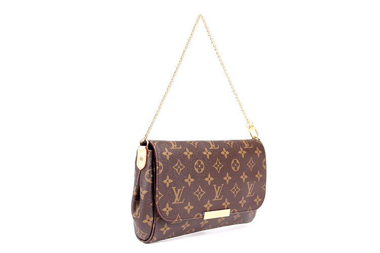 Louis Vuitton/路易威登 FAVORITE Monogram 女士大号链条包（配皮肩带）M40718 帆布/配皮