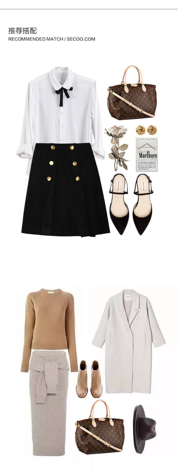 Louis Vuitton/路易威登 老花经典帆布/配皮女士中号手提包配长肩带 M48814