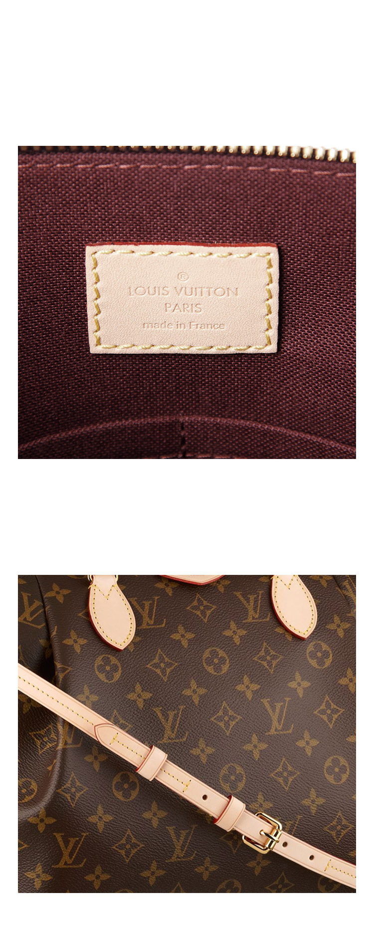 Louis Vuitton/路易威登 老花经典帆布/配皮女士中号手提包配长肩带 M48814