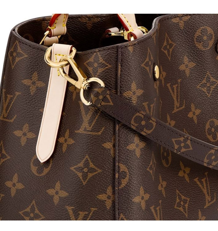 Louis Vuitton/路易威登 LV女士Montaigne中号两用手袋 帆布/配皮 单肩包 M41056