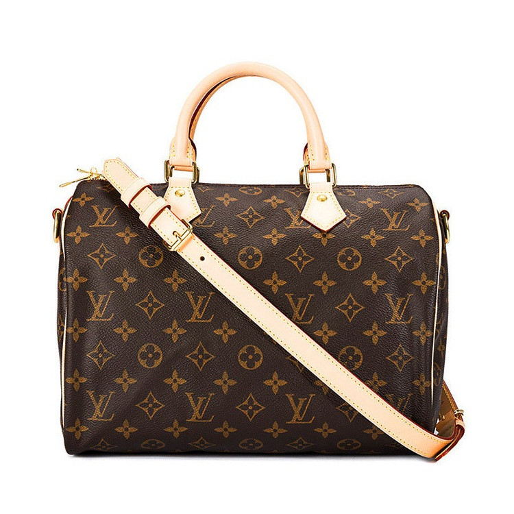 LouisVuitton/路易威登老花经典帆布/配皮Speedy25女士两用手提包M41113