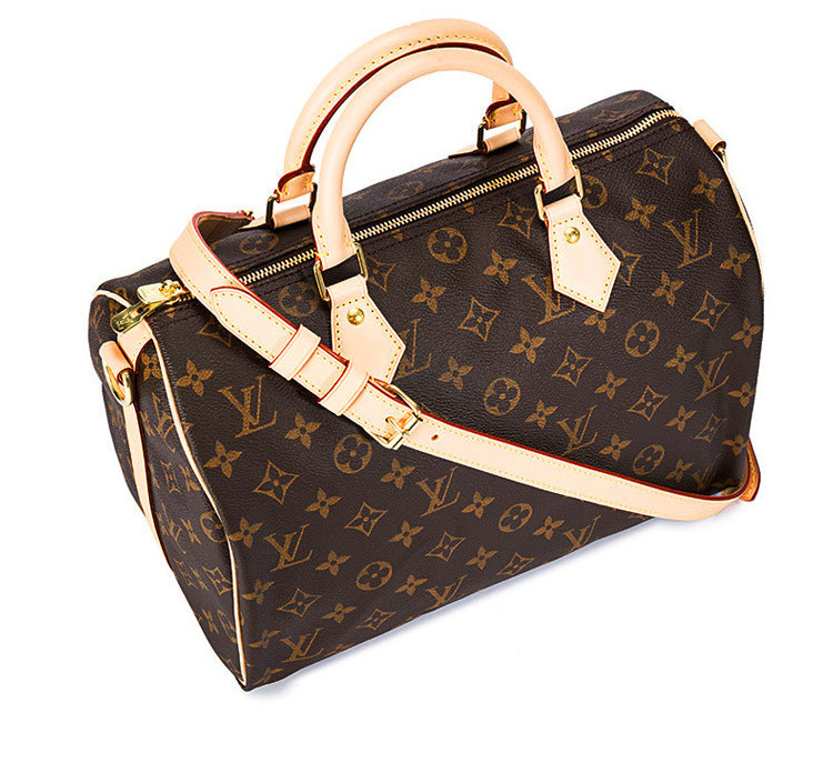 LouisVuitton/路易威登老花经典帆布/配皮Speedy25女士两用手提包M41113