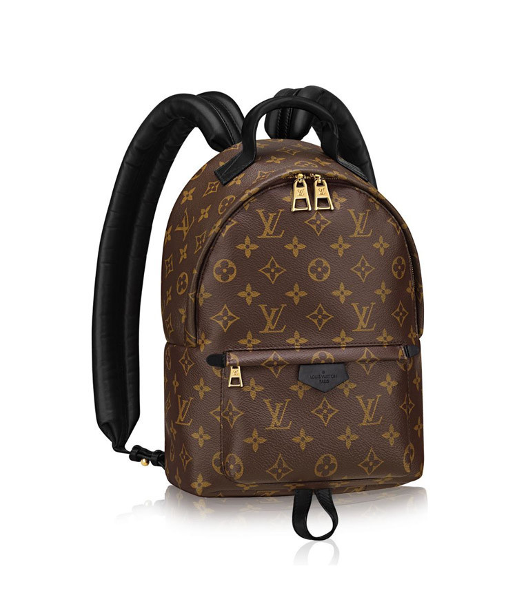 Louis Vuitton/路易威登 专柜爆款 小号老花经典女士双肩包PM Monogram Backpack M41560 帆布/配皮