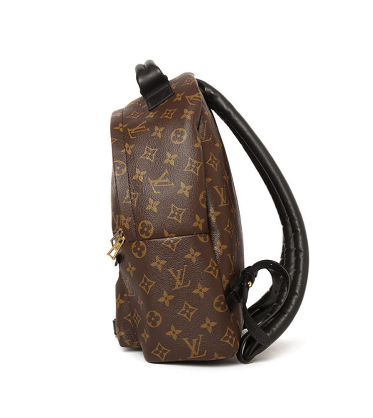 Louis Vuitton/路易威登 专柜爆款 小号老花经典女士双肩包PM Monogram Backpack M41560 帆布/配皮
