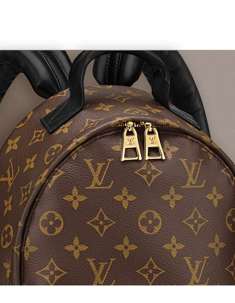 Louis Vuitton/路易威登 专柜爆款 小号老花经典女士双肩包PM Monogram Backpack M41560 帆布/配皮