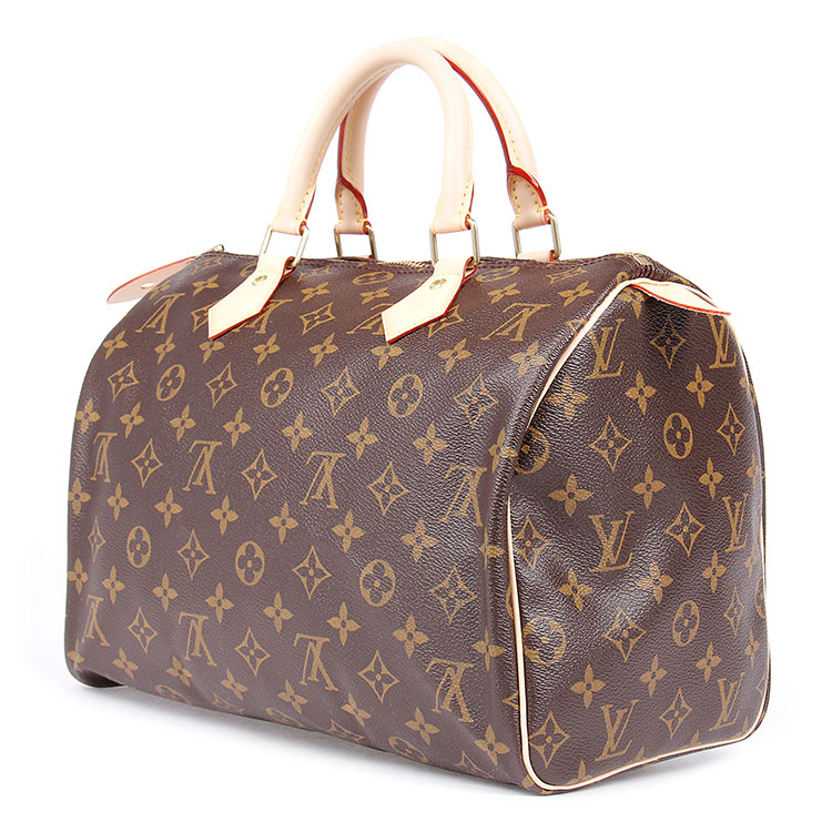 Louis Vuitton/路易威登 SPEEDY 30 Monogram帆布 牛皮 女士 手袋 手提包 M41108