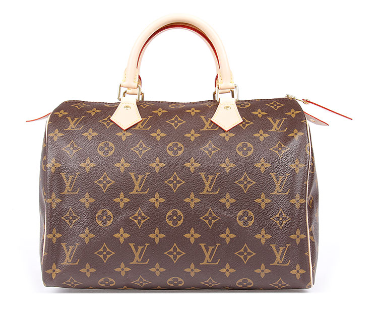 Louis Vuitton/路易威登 SPEEDY 30 Monogram帆布 牛皮 女士 手袋 手提包 M41108