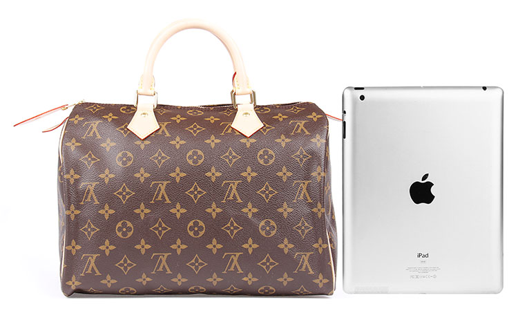 Louis Vuitton/路易威登 SPEEDY 30 Monogram帆布 牛皮 女士 手袋 手提包 M41108