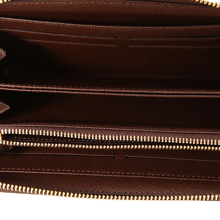 Louis Vuitton/路易威登 男士 Damier棋盘格帆布 ZIPPY 拉链钱包N60015