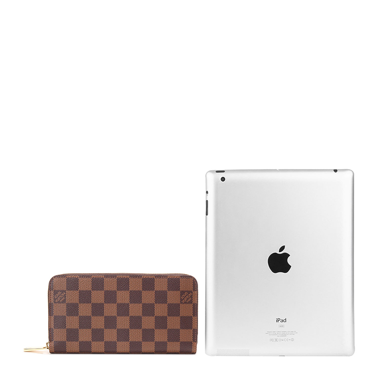 Louis Vuitton/路易威登 男士 Damier棋盘格帆布 ZIPPY 拉链钱包N60015