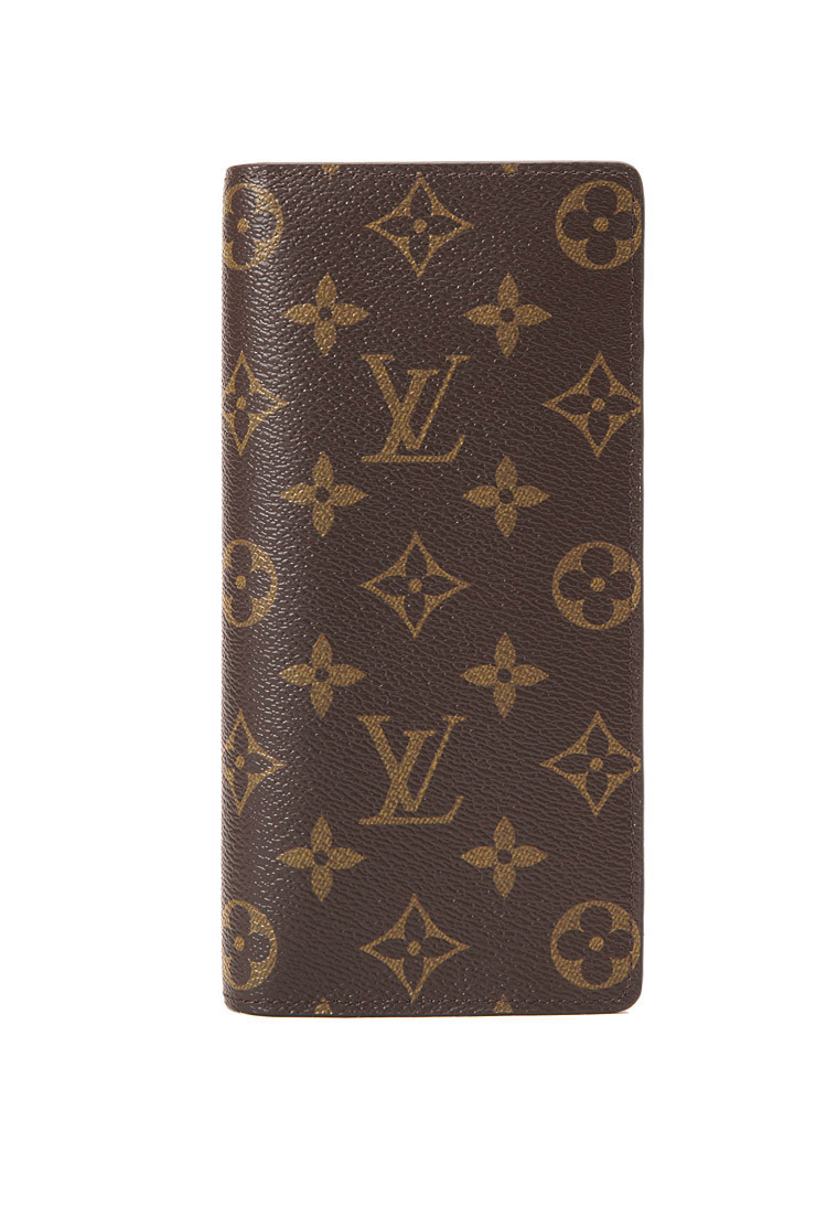 Louis Vuitton/路易威登 BRAZZA 男士 Monogram帆布 长款两折钱包 M66540