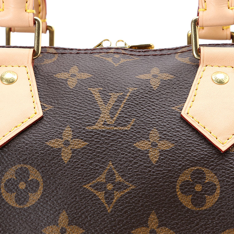 Louis Vuitton/路易威登 老花经典帆布Speedy25女士两用手提斜挎包M41113