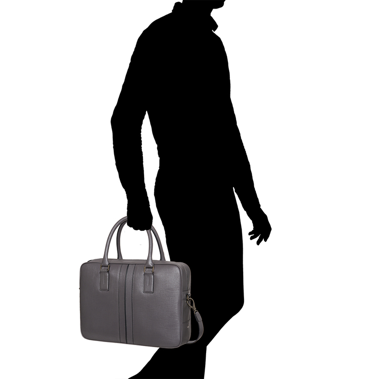 Tod’s/托德斯 男士灰色牛皮公文包