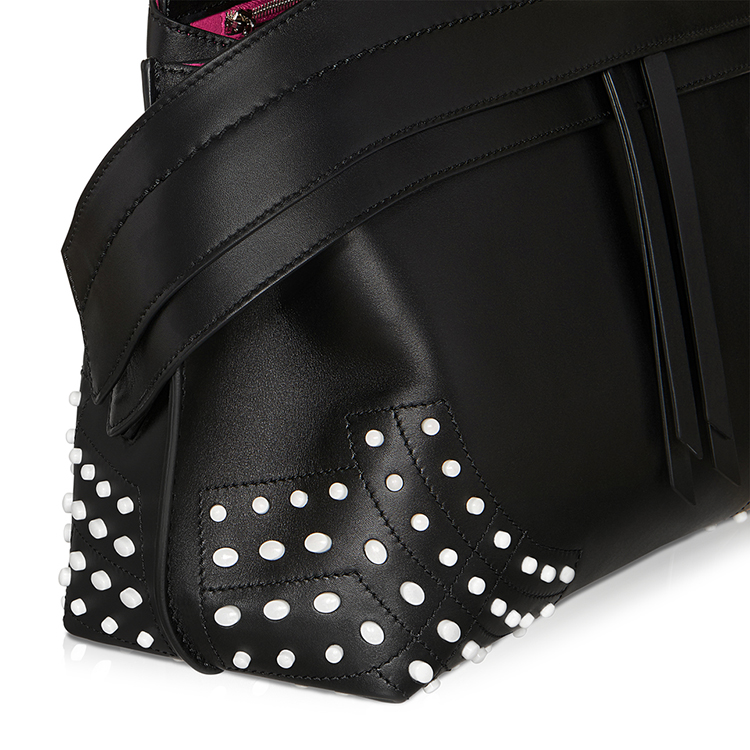 Tod’s/托德斯 女士Wave黑色真皮豆豆嵌花小号单肩包