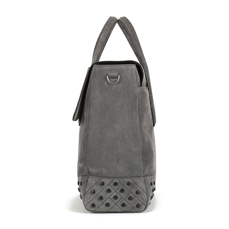 【包税】TOD’S托德斯灰色翻毛皮男士中号信封包 XBMGGTY13L0GRNB411