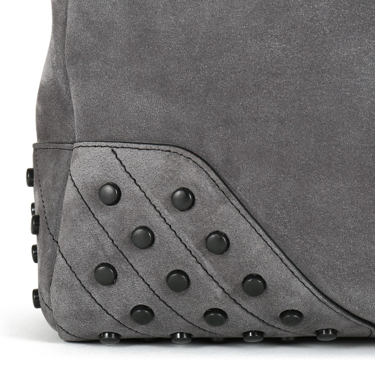 【包税】TOD’S托德斯灰色翻毛皮男士中号信封包 XBMGGTY13L0GRNB411