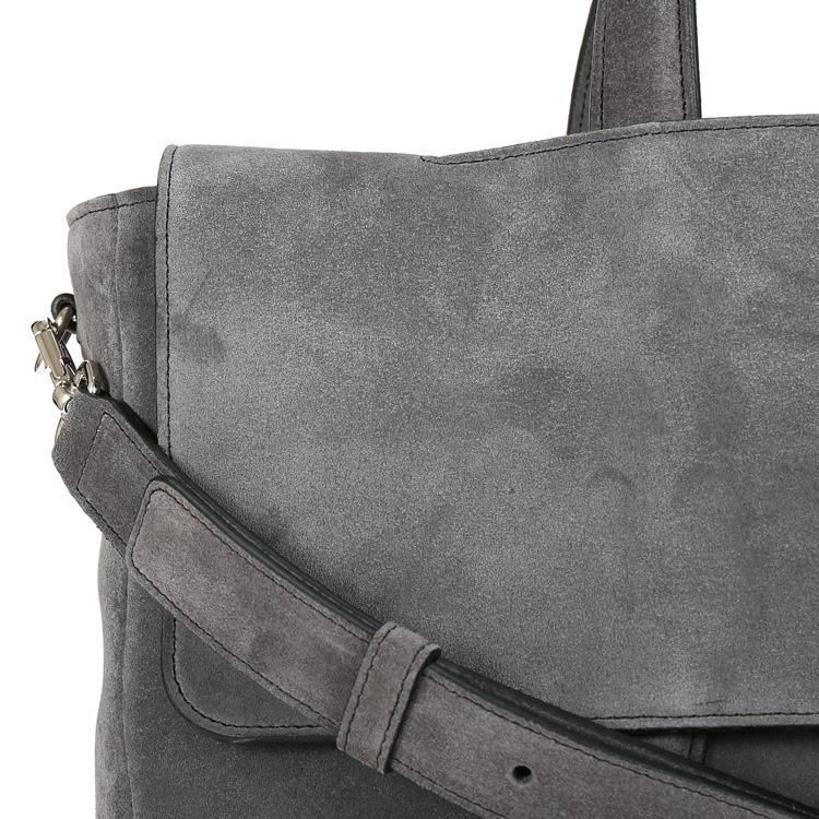 【包税】TOD’S托德斯灰色翻毛皮男士中号信封包 XBMGGTY13L0GRNB411