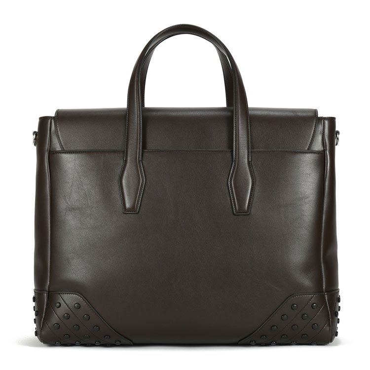 【寺库限量】TOD’S托德斯深棕色小羊皮男士中号信封包 XBMGGTY13L0PTFS810