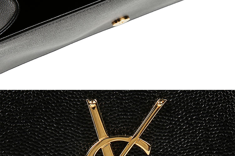 SAINT LAURENT PARIS/圣罗兰 YSL LOGO牛皮革女士手拿包 400409BOW0J