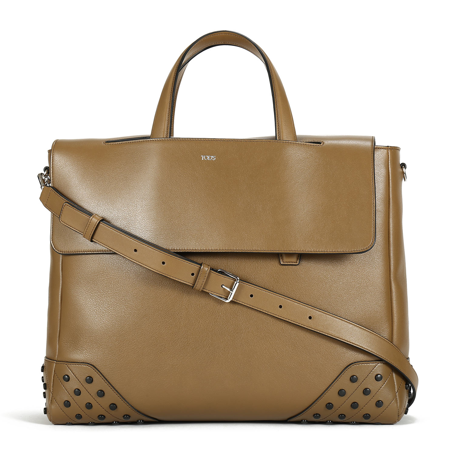 【寺库限量】TOD’S托德斯浅棕色小羊皮男士中号信封包 XBMGGTY13L0TICC813