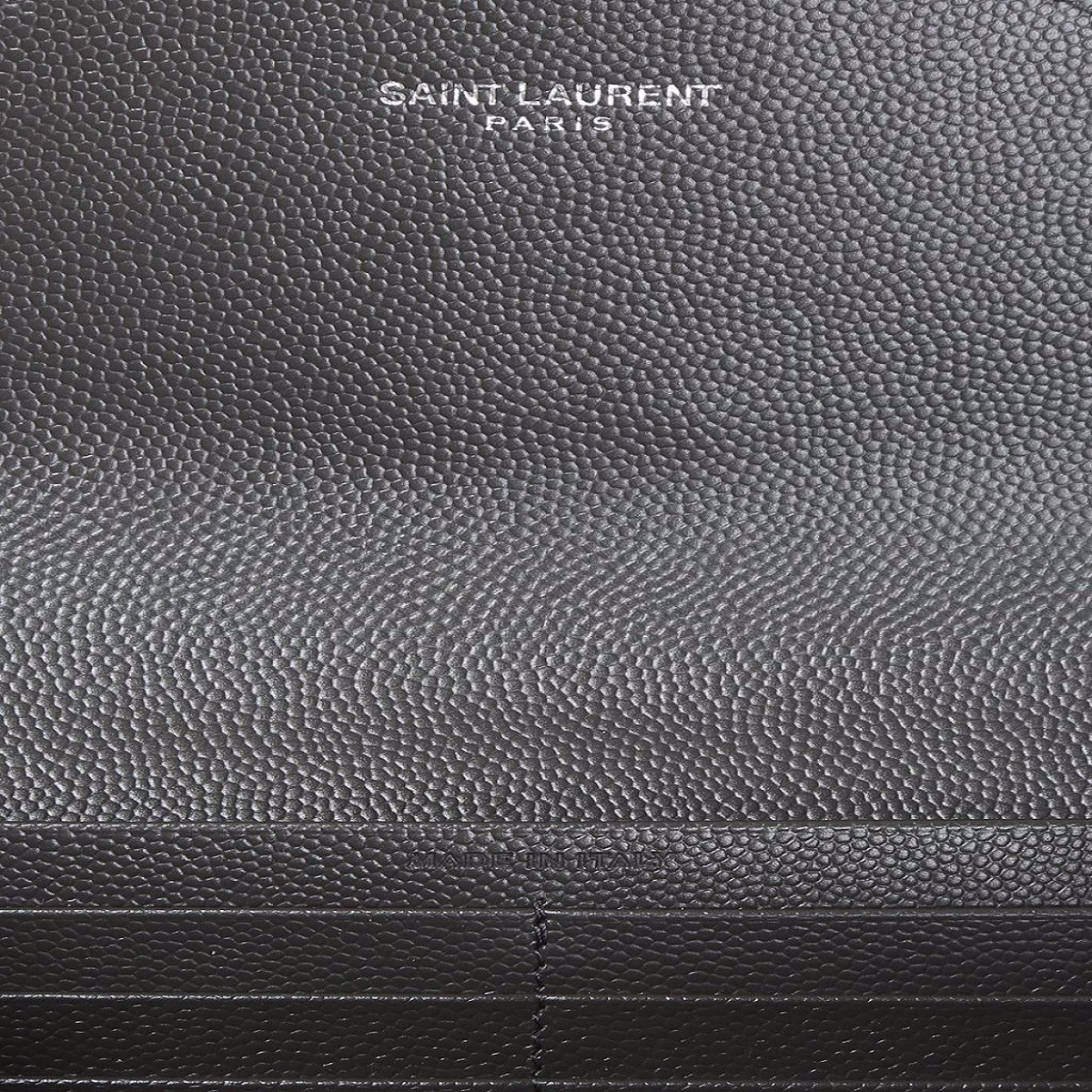 【包邮包税】Yves saint Laurent/圣罗兰 女士灰色牛皮长款钱包 372264 BOW02 1257