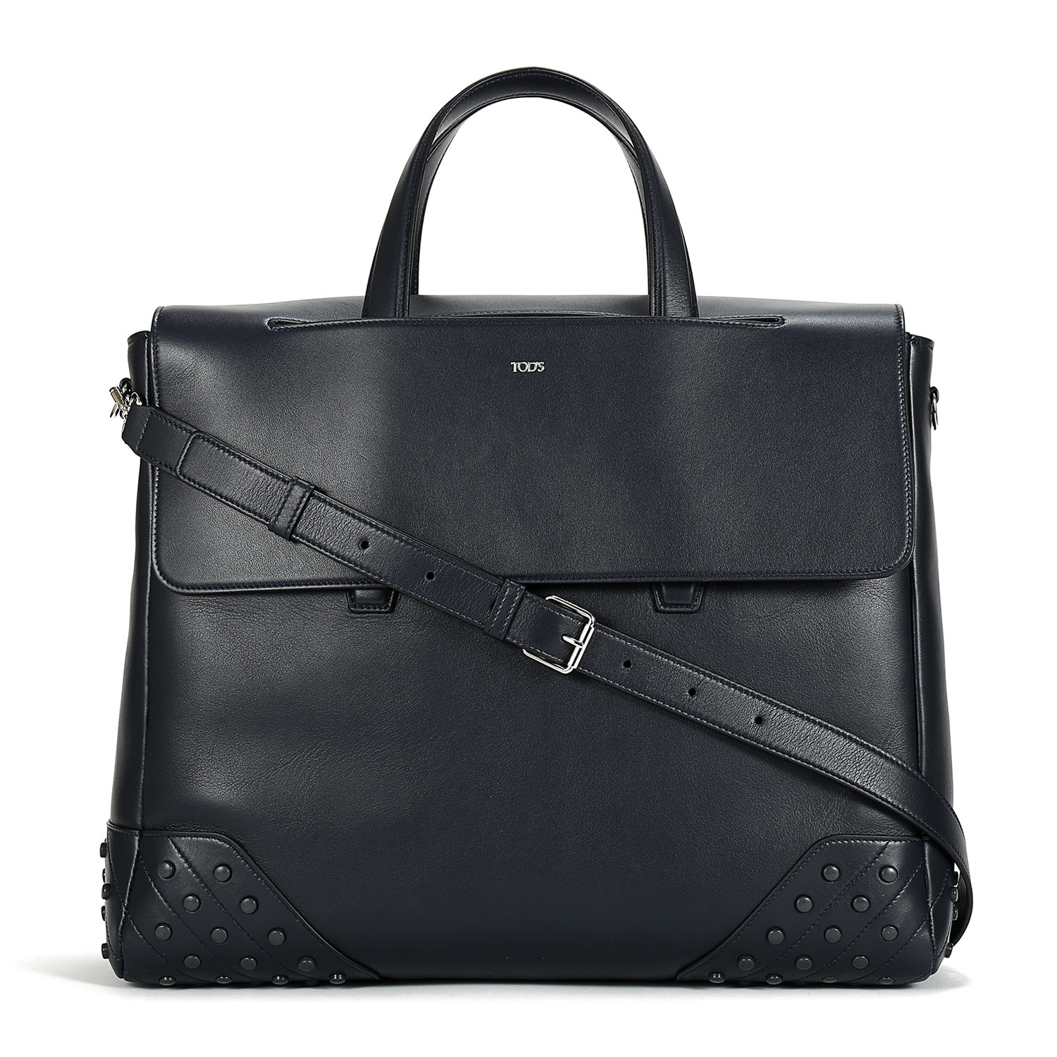 【包税】TOD’S托德斯深蓝色小羊皮男士中号信封包 XBMGGTY13L0PTFU820