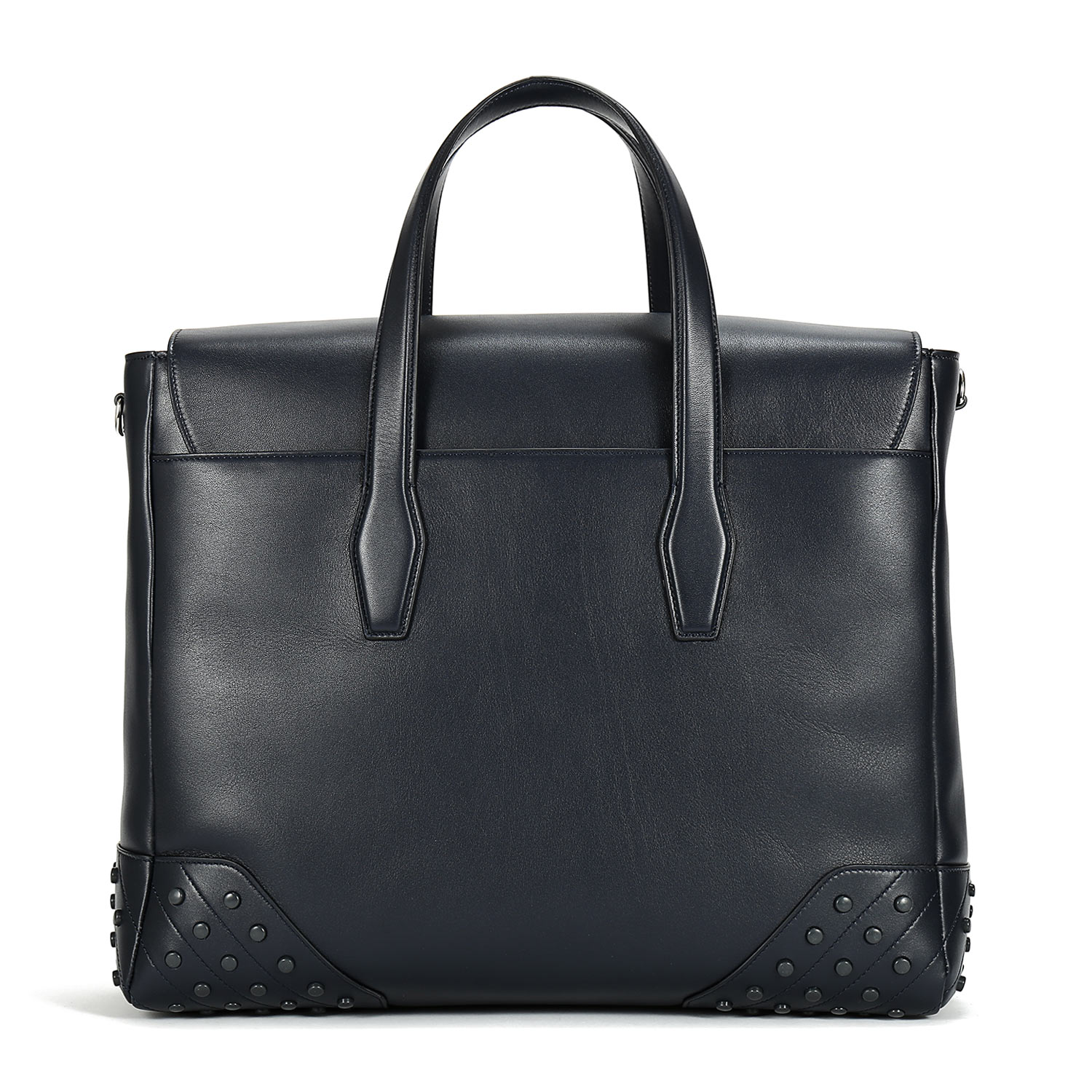 【包税】TOD’S托德斯深蓝色小羊皮男士中号信封包 XBMGGTY13L0PTFU820