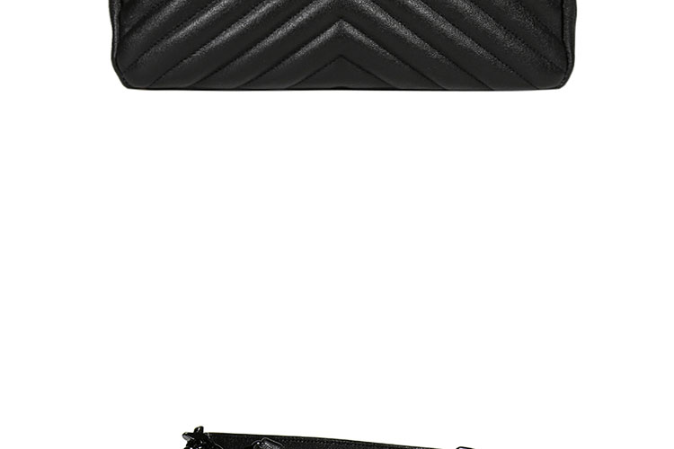 Yves saint Laurent/圣罗兰 16秋冬羊皮YSL LOGO链条女士手提包 428056BRM05