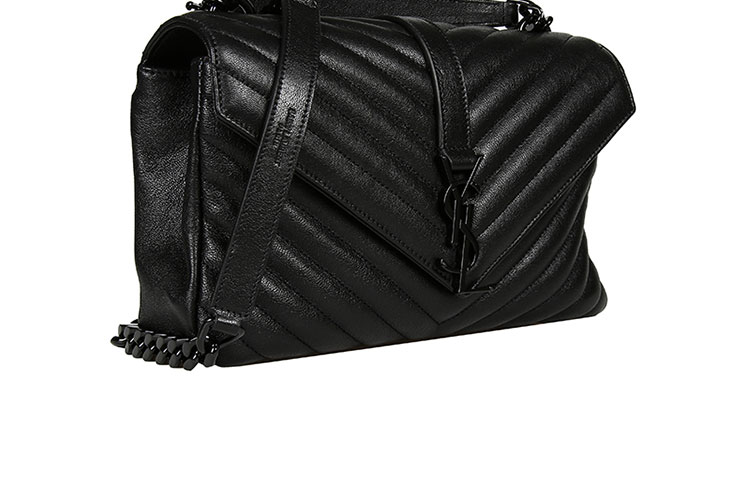 Yves saint Laurent/圣罗兰 16秋冬羊皮YSL LOGO链条女士手提包 428056BRM05
