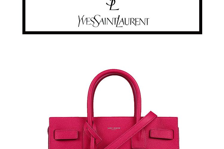Yves saint Laurent/圣罗兰 牛皮革YSL风琴背提包 女士单肩包 392032B681N