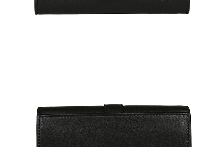 Yves saint Laurent/圣罗兰 16秋冬牛皮YSL LOGO背面侧袋女士钱包 423483BJ54U