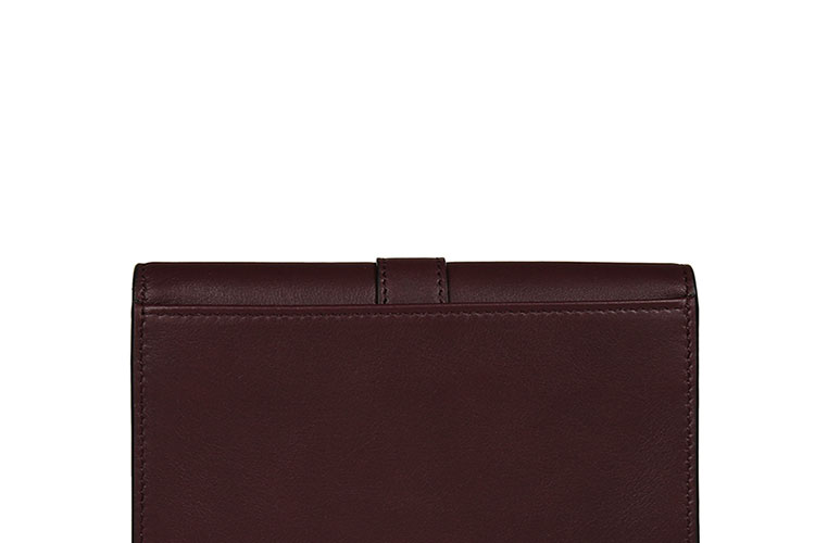 Yves saint Laurent/圣罗兰 16秋冬牛皮YSL LOGO背面侧袋女士钱包 423483BJ54U