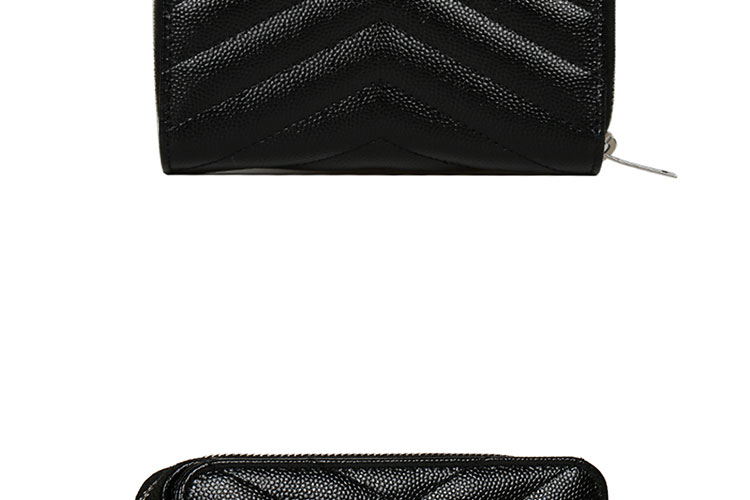 【可用券】SAINTLAURENTPARIS/圣罗兰牛皮YSLLOGO按扣拉链女士钱包403723BOW02杏色