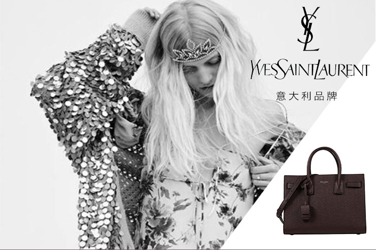 SAINT LAURENT PARIS/圣罗兰 牛皮革YSL风琴手提包 女士手提包 421863B682V