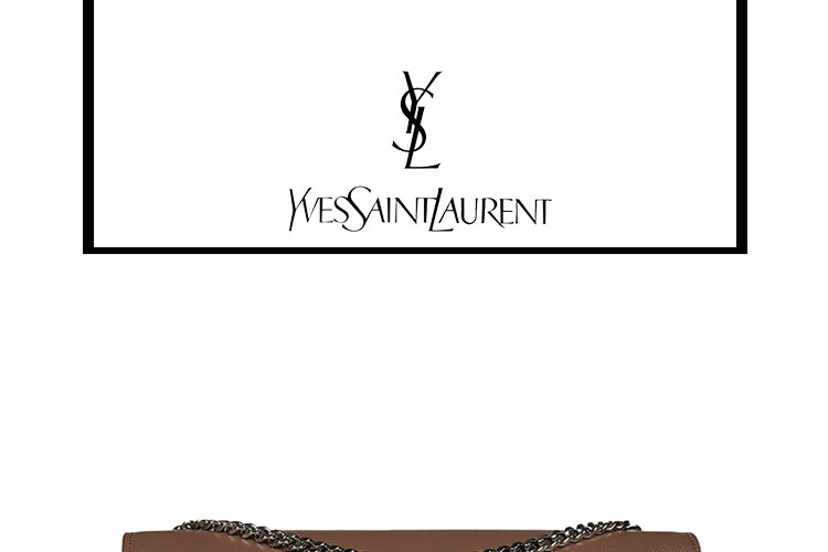 SAINT LAURENT PARIS/圣罗兰 牛皮YSL LOGO链条背提包 女士单肩包 364021BOW0N